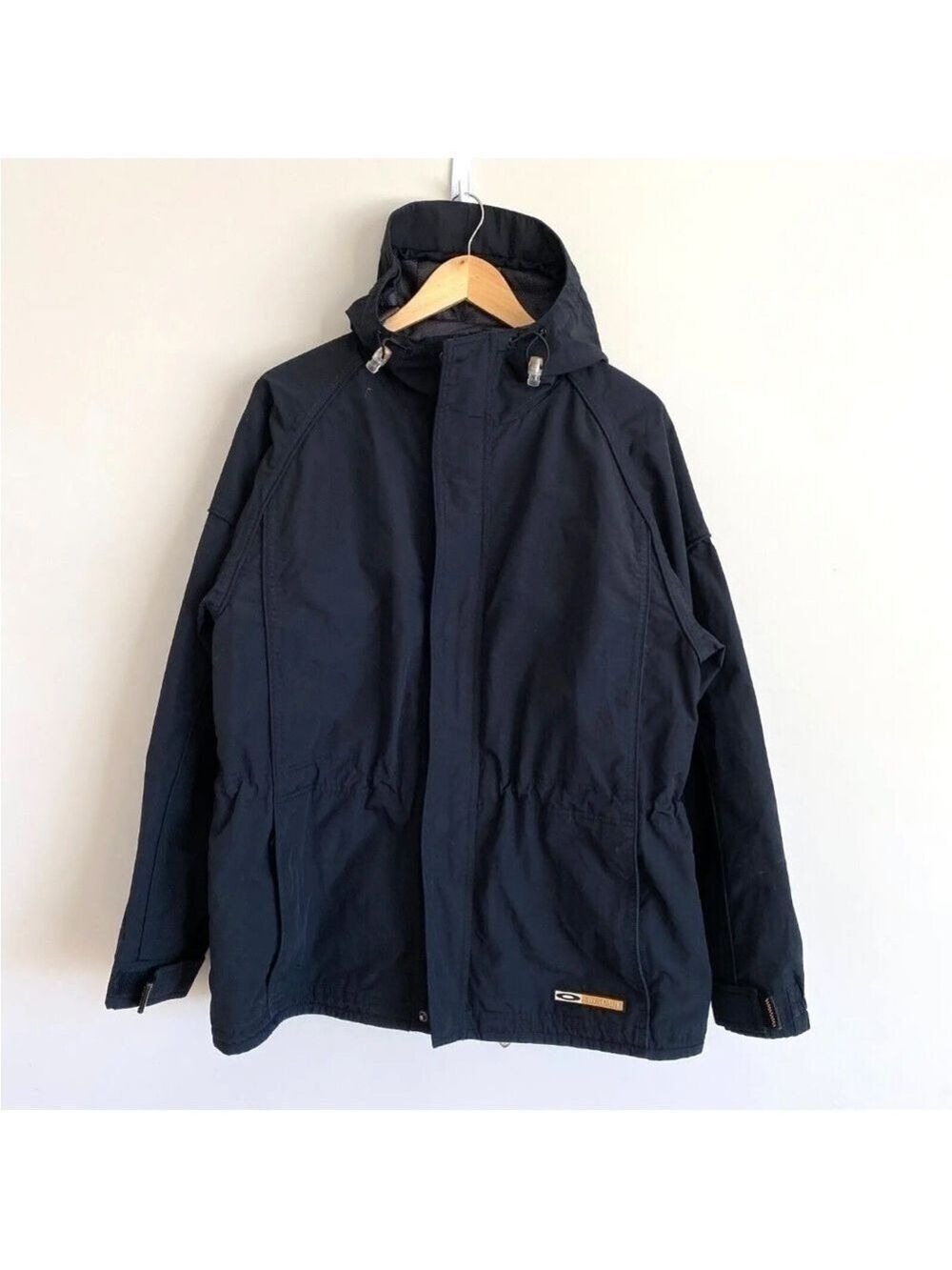 OAKLEY Software Black Winter Ski Snowboard Jacket Mens Sz XL Hooded